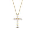 Thumbnail 19 - 0.50-carat-diamond-simple-cross-pendant-in-FDPD10825-0.50CT-NL-YG