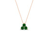 Load image into Gallery viewer, 0.50-carat-emerald-3-stone-pendant-necklace-in-FDPD1129GEMGR-0.48CT-NL-RG