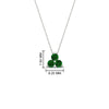 Load image into Gallery viewer, 0.50-carat-emerald-3-stone-pendant-necklace-in-FDPD1129GEMGR-0.48CT-NL-WG