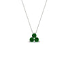 Load image into Gallery viewer, 0.50-carat-emerald-3-stone-pendant-necklace-in-FDPD1129GEMGR-0.48CT-NL-WG