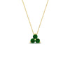 Load image into Gallery viewer, 0.50-carat-emerald-3-stone-pendant-necklace-in-FDPD1129GEMGR-0.48CT-NL-YG
