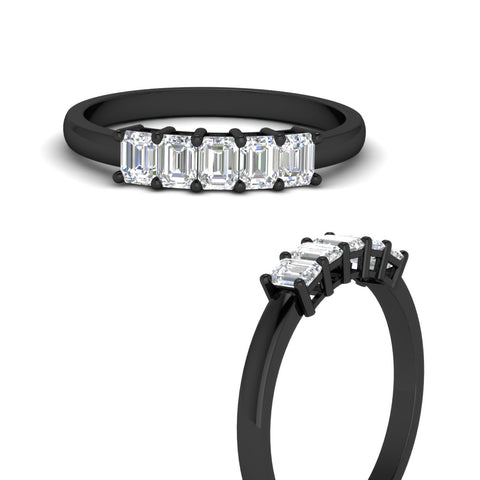 0.50-carat-emerald-cut-five-stone-diamond-anniversary-band-in-black-gold-fdwb8008emangle3-0.50ct-nl-bg