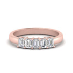 Load image into Gallery viewer, Emerald Cut Five Stone Diamond Anniversary Ring

