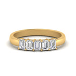 Load image into Gallery viewer, Emerald Cut Five Stone Diamond Anniversary Ring
