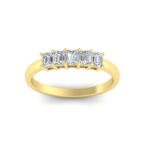0.50-carat-emerald-cut-five-stone-diamond-anniversary-band-in-yellow-gold-fdwb8008emangle5-0.50ct-nl-yg