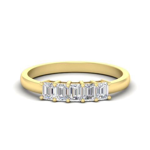0.50-carat-emerald-cut-five-stone-diamond-anniversary-band-in-yellow-gold-fdwb8008emsleep-0.50ct-nl-yg