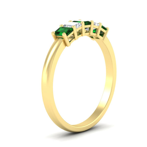 0.50-carat-emerald-cut-five-stone-emerald-anniversary-band-in-yellow-gold-fdwb8008emgemgrangle2-0.50ct-nl-yg