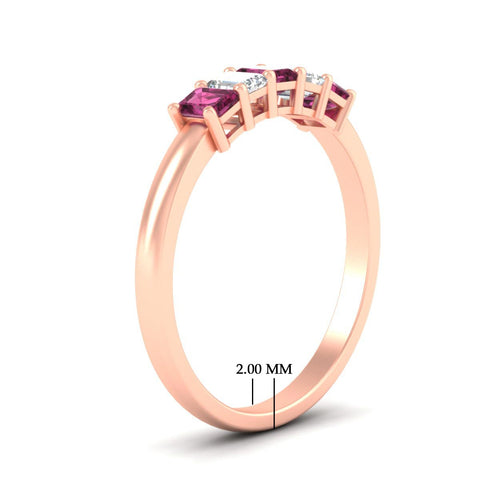 0.50-carat-emerald-cut-five-stone-pink-sapphire-anniversary-band-in-rose-gold-fdwb8008emgsadrpiangle2-0.50ct-nl-rg-hw