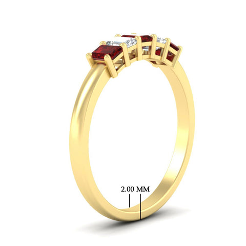 0.50-carat-emerald-cut-five-stone-ruby-anniversary-band-in-yellow-gold-fdwb8008emgrudrangle2-0.50ct-nl-yg-hw