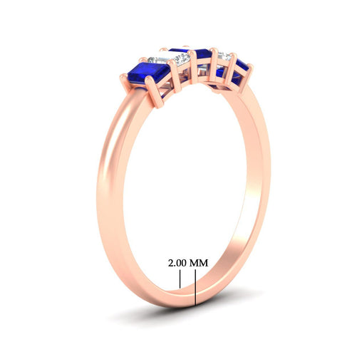 0.50-carat-emerald-cut-five-stone-sapphire-anniversary-band-in-rose-gold-fdwb8008emgsablangle2-0.50ct-nl-rg-hw