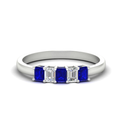 0.50-carat-emerald-cut-five-stone-sapphire-anniversary-band-in-white-gold-fdwb8008emgsablsleep-0.50ct-nl-wg