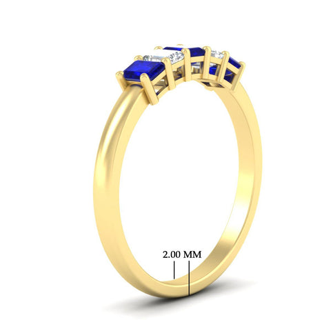 0.50-carat-emerald-cut-five-stone-sapphire-anniversary-band-in-yellow-gold-fdwb8008emgsablangle2-0.50ct-nl-yg-hw