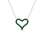 Load image into Gallery viewer, 0.50-carat-emerald-heart-pendant-in-FD-PD11208GEMGRANGLE1-NL-WG.jpg
