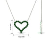 Load image into Gallery viewer, 0.50-carat-emerald-heart-pendant-in-FD-PD11208GEMGRANGLE1-NL-WG.jpg
