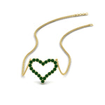 Load image into Gallery viewer, 0.50-carat-emerald-heart-pendant-in-FD-PD11208GEMGRANGLE1-NL-YG.jpg
