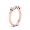 Load image into Gallery viewer, 0.50-carat-five-stone-radiant-diamond-ring-in-rose-gold-FD8008RABHAND-0.50CT-NL-RG.jpg