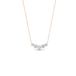 Load image into Gallery viewer, 0.50-carat-five-stone-round-diamond-pendant-necklace-in-FD-PD11130RO-0.50CT-NL-RG
