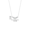 Load image into Gallery viewer, 0.50-carat-five-stone-round-diamond-pendant-necklace-in-FD-PD11130RO-0.50CT-NL-WG