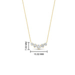 Load image into Gallery viewer, 0.50-carat-five-stone-round-diamond-pendant-necklace-in-FD-PD11130RO-0.50CT-NL-YG
