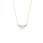 Load image into Gallery viewer, 0.50-carat-five-stone-round-diamond-pendant-necklace-in-FD-PD11130RO-0.50CT-NL-YG
