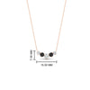 Load image into Gallery viewer, 0.50-carat-five-stone-round-diamond-pendant-necklace-with-black-diamond-in-FD-PD11130ROGBLACK-0.50CT-NL-RG