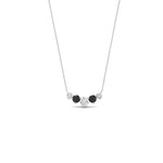 Load image into Gallery viewer, 0.50-carat-five-stone-round-diamond-pendant-necklace-with-black-diamond-in-FD-PD11130ROGBLACK-0.50CT-NL-WG
