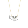 Load image into Gallery viewer, 0.50-carat-five-stone-round-diamond-pendant-necklace-with-black-diamond-in-FD-PD11130ROGBLACK-0.50CT-NL-YG
