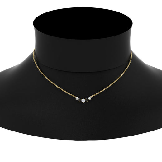 0.50-carat-five-stone-round-diamond-pendant-necklace-with-black-diamond-in-FD-PD11130ROGBLACK-0.50CT-NL-YG