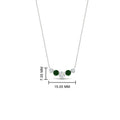 Thumbnail 45 - 0.50-carat-five-stone-round-diamond-pendant-necklace-with-emerald-in-FD-PD11130ROGEMGR-0.50CT-NL-WG