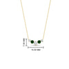 Load image into Gallery viewer, 0.50-carat-five-stone-round-diamond-pendant-necklace-with-emerald-in-FD-PD11130ROGEMGR-0.50CT-NL-YG