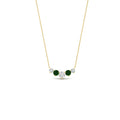 Thumbnail 64 - 0.50-carat-five-stone-round-diamond-pendant-necklace-with-emerald-in-FD-PD11130ROGEMGR-0.50CT-NL-YG