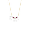 Load image into Gallery viewer, 0.50-carat-five-stone-round-diamond-pendant-necklace-with-pink-sapphire-in-FD-PD11130ROGSADRPI-0.50CT-NL-YG