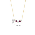 Thumbnail 61 - 0.50-carat-five-stone-round-diamond-pendant-necklace-with-pink-sapphire-in-FD-PD11130ROGSADRPI-0.50CT-NL-YG
