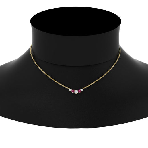 0.50-carat-five-stone-round-diamond-pendant-necklace-with-pink-sapphire-in-FD-PD11130ROGSADRPI-0.50CT-NL-YG