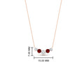 Thumbnail 25 - 0.50-carat-five-stone-round-diamond-pendant-necklace-with-ruby-in-FD-PD11130ROGRUDR-0.50CT-NL-RG