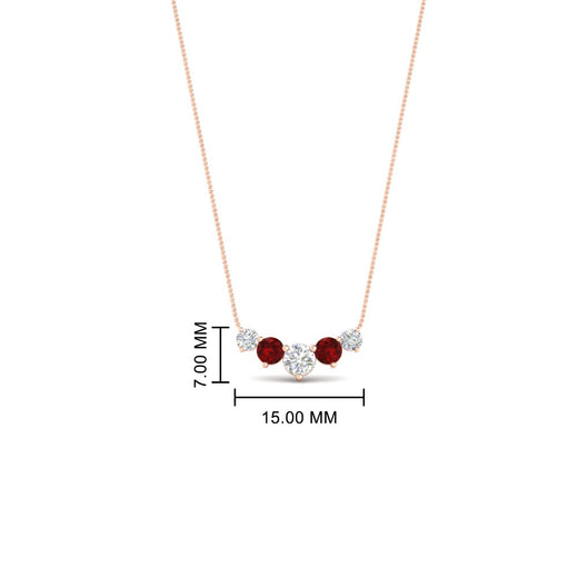0.50-carat-five-stone-round-diamond-pendant-necklace-with-ruby-in-FD-PD11130ROGRUDR-0.50CT-NL-RG