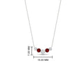 Thumbnail 5 - 0.50-carat-five-stone-round-diamond-pendant-necklace-with-ruby-in-FD-PD11130ROGRUDR-0.50CT-NL-WG