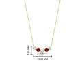 Thumbnail 69 - 0.50-carat-five-stone-round-diamond-pendant-necklace-with-ruby-in-FD-PD11130ROGRUDR-0.50CT-NL-YG