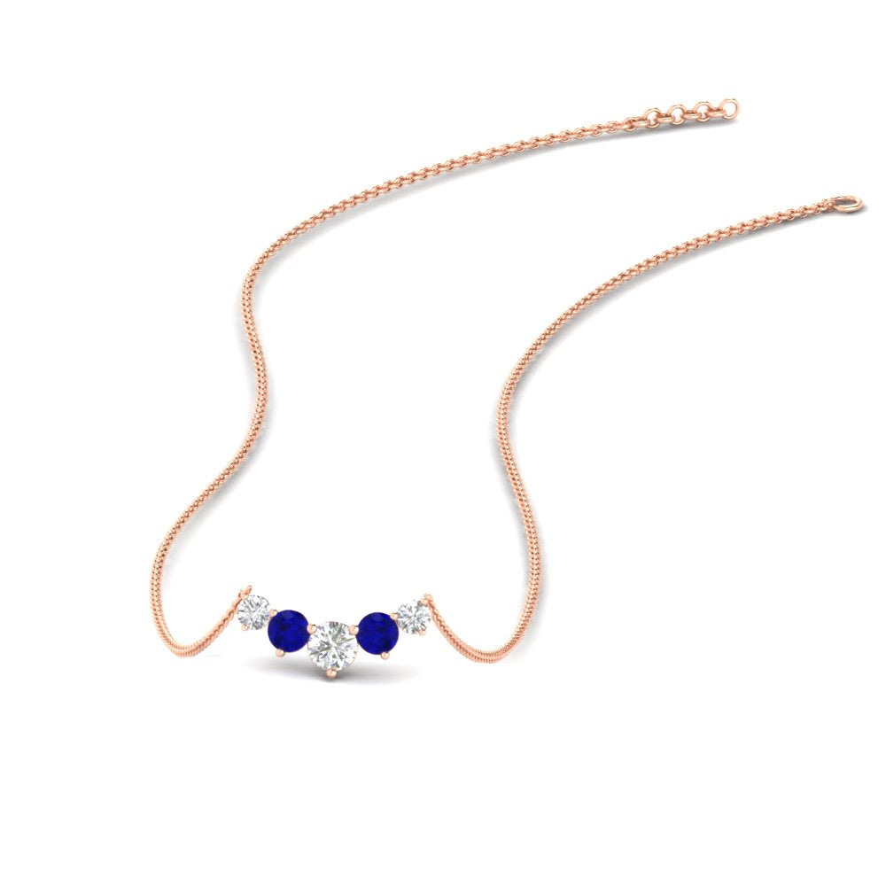 0.50-carat-five-stone-round-diamond-pendant-necklace-with-sapphire-in-FD-PD11130ROGSABL-0.50CT-NL-RG