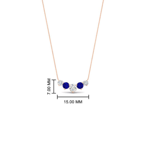 0.50-carat-five-stone-round-diamond-pendant-necklace-with-sapphire-in-FD-PD11130ROGSABL-0.50CT-NL-RG