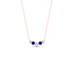 Load image into Gallery viewer, 0.50-carat-five-stone-round-diamond-pendant-necklace-with-sapphire-in-FD-PD11130ROGSABL-0.50CT-NL-RG