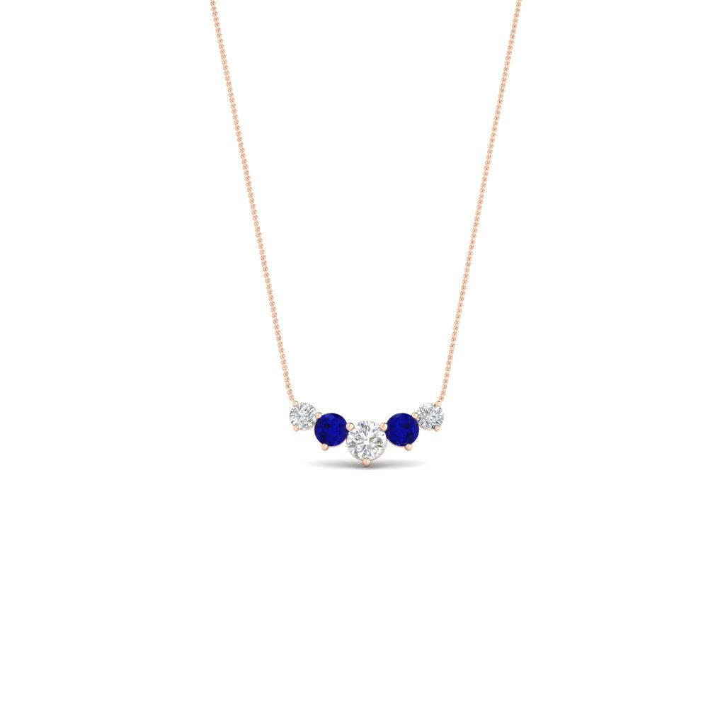 0.50-carat-five-stone-round-diamond-pendant-necklace-with-sapphire-in-FD-PD11130ROGSABL-0.50CT-NL-RG