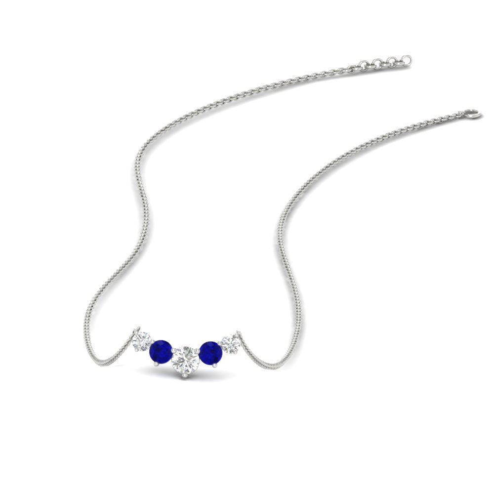 0.50-carat-five-stone-round-diamond-pendant-necklace-with-sapphire-in-FD-PD11130ROGSABL-0.50CT-NL-WG