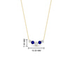Load image into Gallery viewer, 0.50-carat-five-stone-round-diamond-pendant-necklace-with-sapphire-in-FD-PD11130ROGSABL-0.50CT-NL-YG