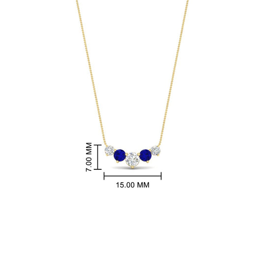 0.50-carat-five-stone-round-diamond-pendant-necklace-with-sapphire-in-FD-PD11130ROGSABL-0.50CT-NL-YG