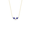 Load image into Gallery viewer, 0.50-carat-five-stone-round-diamond-pendant-necklace-with-sapphire-in-FD-PD11130ROGSABL-0.50CT-NL-YG