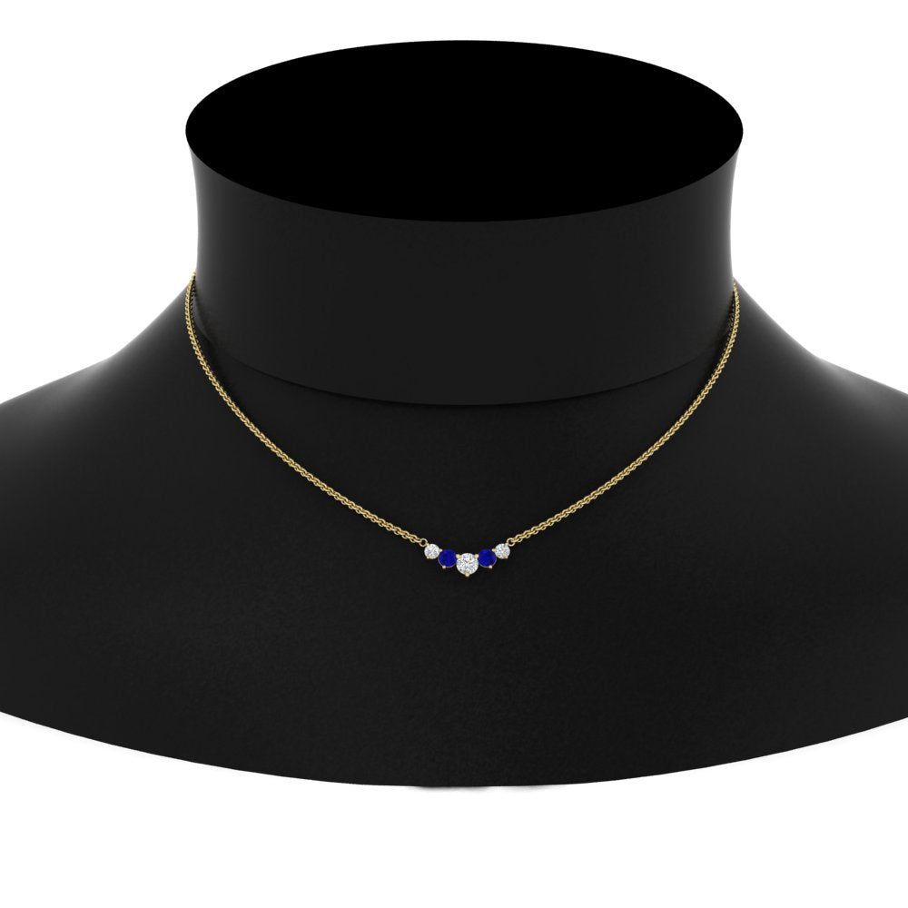 0.50-carat-five-stone-round-diamond-pendant-necklace-with-sapphire-in-FD-PD11130ROGSABL-0.50CT-NL-YG