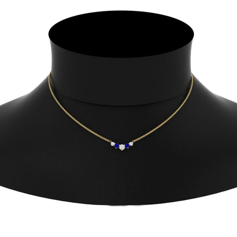 0.50-carat-five-stone-round-diamond-pendant-necklace-with-sapphire-in-FD-PD11130ROGSABL-0.50CT-NL-YG