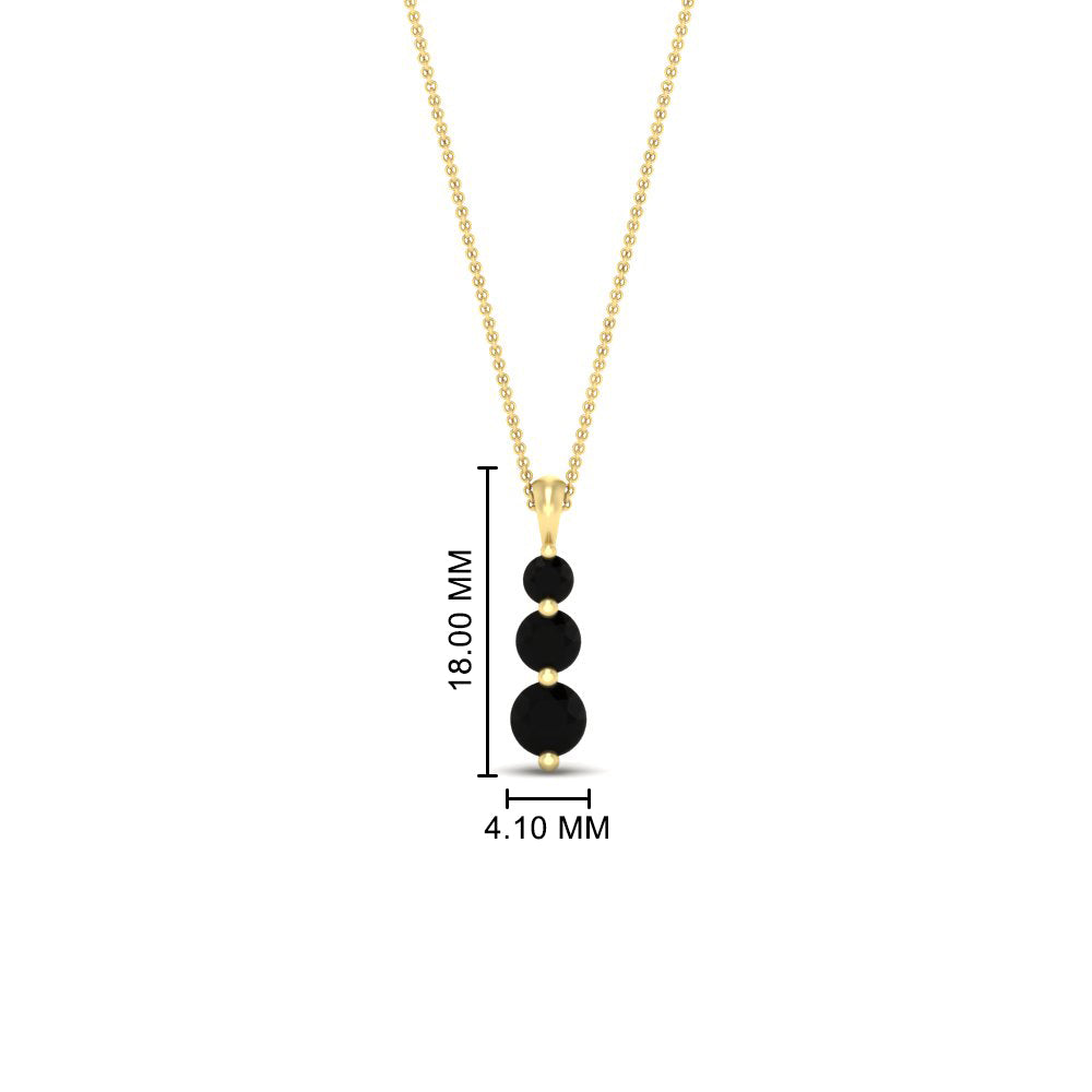 0.50-carat-graduated-3-stone-black-diamond-necklace-in-FDPD11293GBLACK-0.50CT-NL-YG