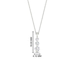 Load image into Gallery viewer, 0.50-carat-graduated-3-stone-diamond-necklace-in-FDPD11293-0.50CT-NL-WG
